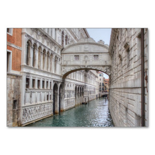 Numéro De Table Pont Des Soupirs Venise Italie