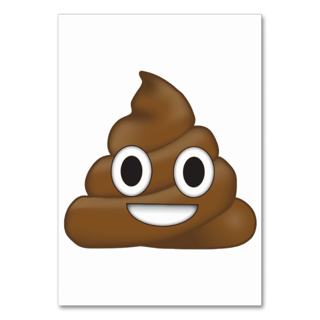 Numéro De Table Poop Emoji (Par défaut)