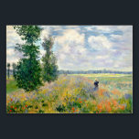 Numéro De Table Poppy Fields near Argenteuil by Claude Monet<br><div class="desc">Champs de pavot près d'Argenteuil par Claude Monet,  1875,  huile sur toile</div>