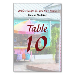 Numéro De Table Port Lucaya Marketplace Bahamas Produits Mariages