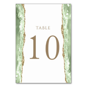 Numéro De Table Porte verte Numéro de tableau 10