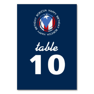 Numéro De Table Porto Rico : Thème du drapeau : Anniversaire Boric