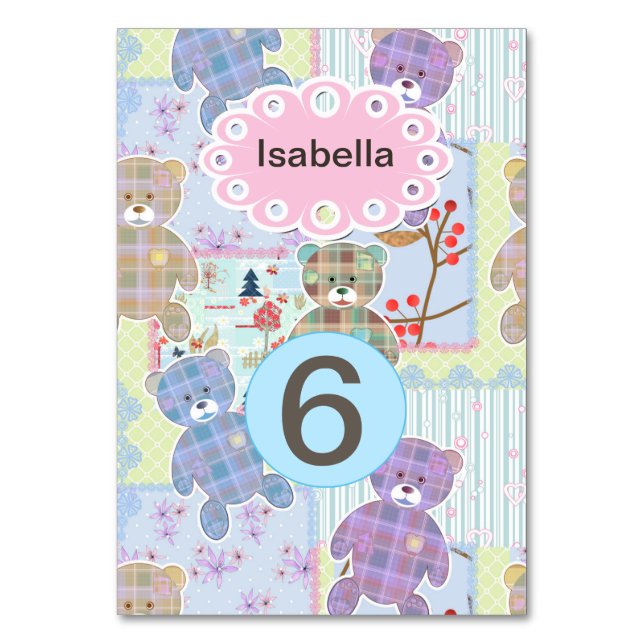 Numéro De Table pour bébé, tout petit (Par défaut)