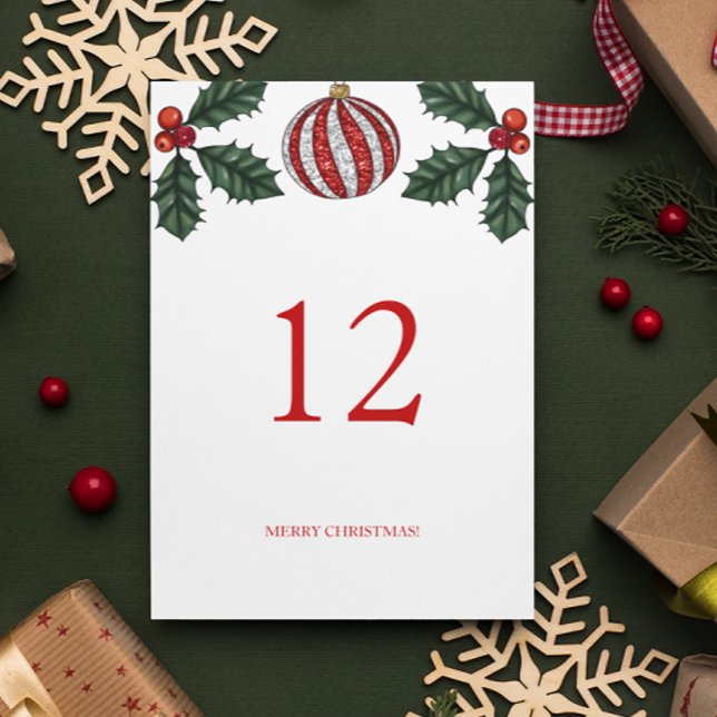 Numéro de table pour la fête de Noël (Créateur téléchargé)