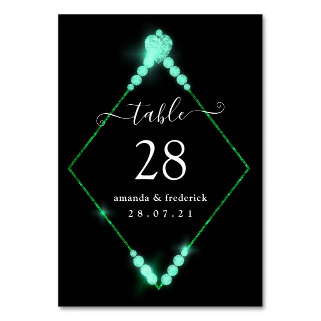 Numéro de table pour les 60 ans de mariage de diam (Par défaut)