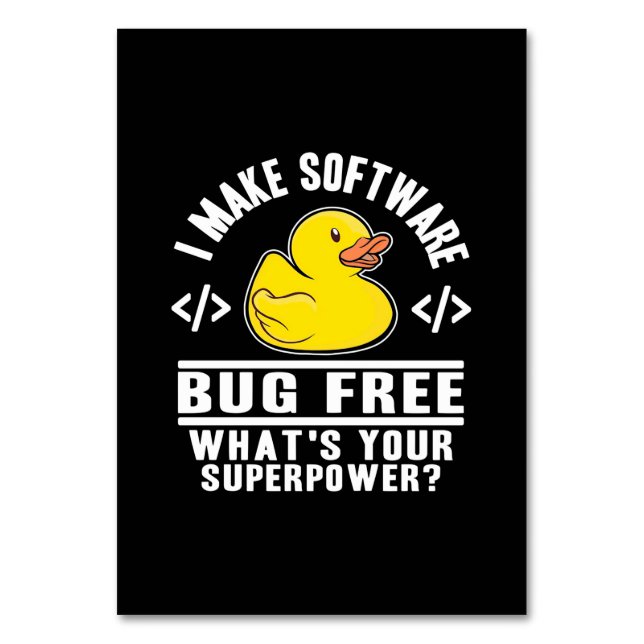 Numéro De Table Programmer rendre le logiciel sans bogue (Par défaut)