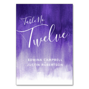 Numéro De Table Purple abstrait lave art moderne tableau n° 12