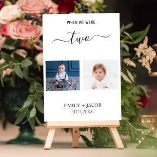 Numéro De Table Quand Nous Étions Âge Minimaliste Mariage Favoris