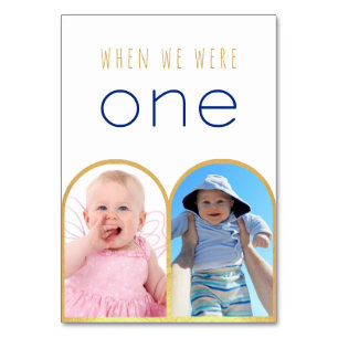 Numéro De Table Quand nous étions une photo Gold Arch Mariage mode