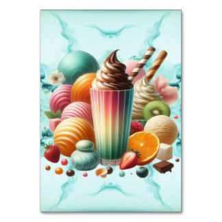 Numéro De Table Rainbow Treat