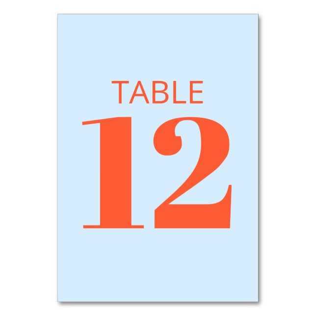 Numéro De Table Réception de mariage moderne avec blocs de couleur (Par défaut)