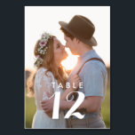 Numéro De Table Réception de mariage photo moderne<br><div class="desc">Téléchargez votre photo préférée sur ces cartes de mariage photo personnalisées. Contactez-moi par le bouton de contact ci-dessous si vous avez besoin d'aide,  je serai heureux de vous aider.</div>