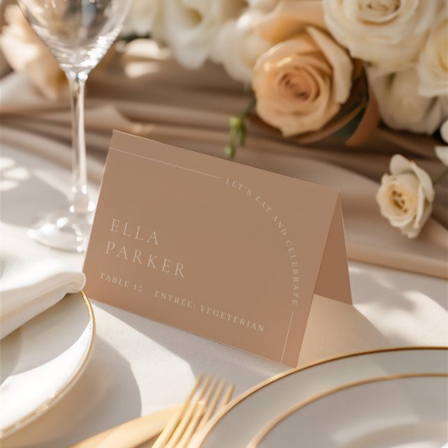 Numéro De Table Repas Choice Place Card Boho Mariage Guest Place (Meal Choice Place Card Boho Wedding Guest Place)