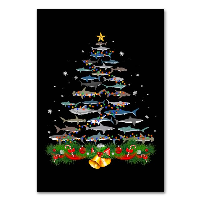 Numéro De Table Requin Noël Arbre de requin Amateurs de cadeaux (Par défaut)