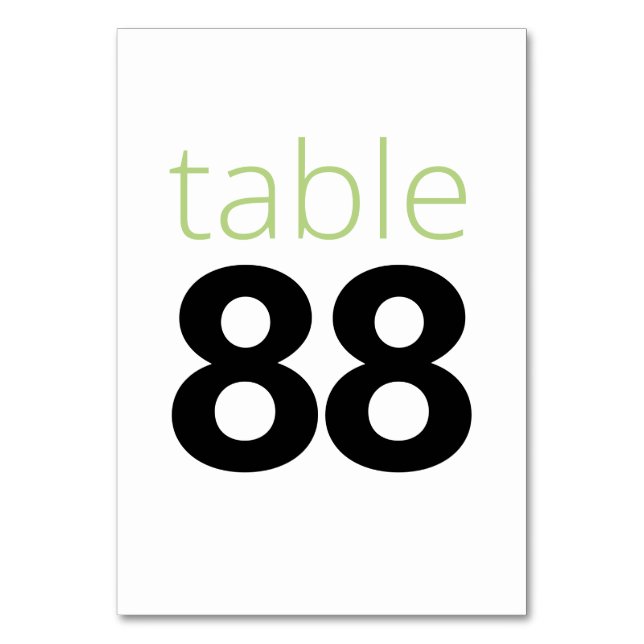 Numéro De Table retraite (Dos)