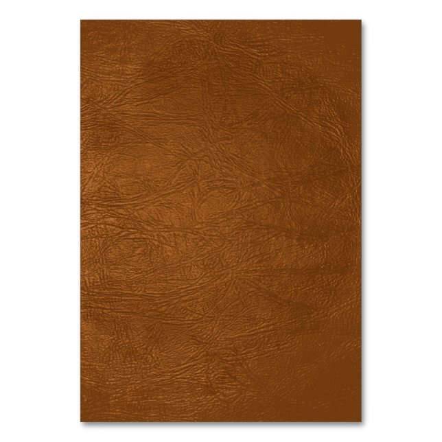 Numéro De Table Revêtement Brown en cuir de vache (Dos)