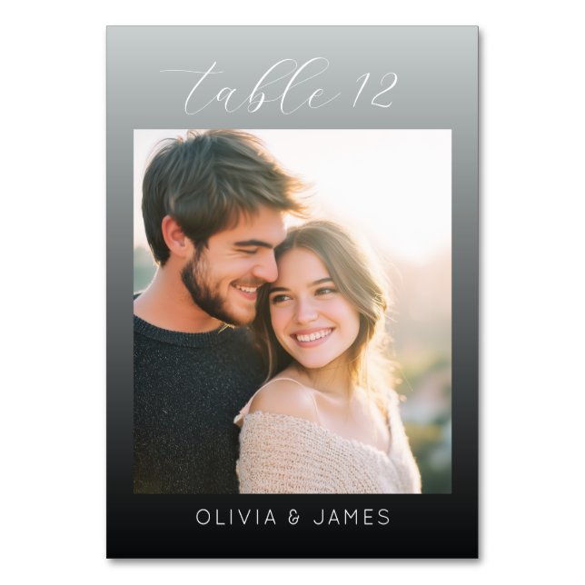 Numéro De Table Romantic Warm Minimalist Photo (Par défaut)