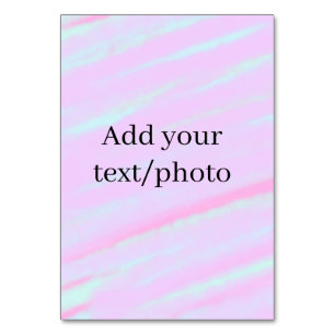 Numéro De Table Rose pastel vert ajouter photo texte aquarelle rét
