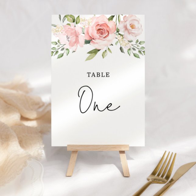 Numéro De Table Roses floraux (Créateur téléchargé)