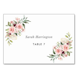 Numéro De Table Roses roses romantiques Dusty Rose Mariage Place C