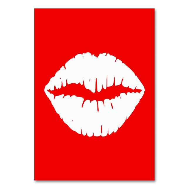 Numéro De Table Rouge et blanc (Par défaut)