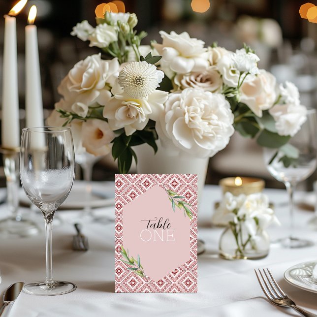 Numéro De Table Rouge Tatreez Palestinien  (Créateur téléchargé)