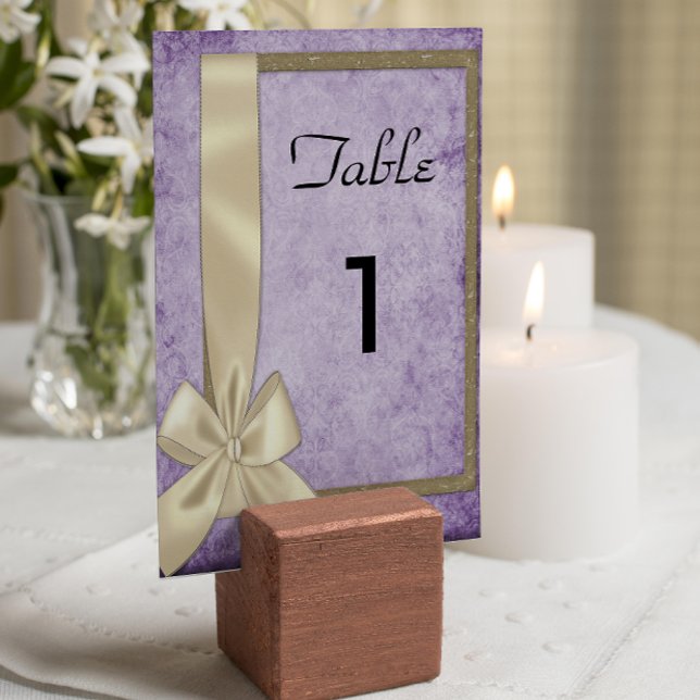 Numéro De Table Russe Mariage pourpre (Créateur téléchargé)