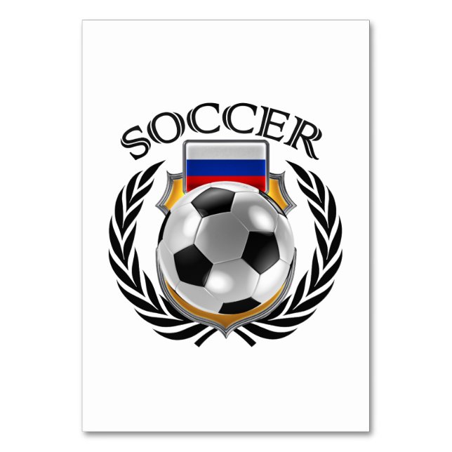 Numéro De Table Russie Soccer 2016 (Dos)