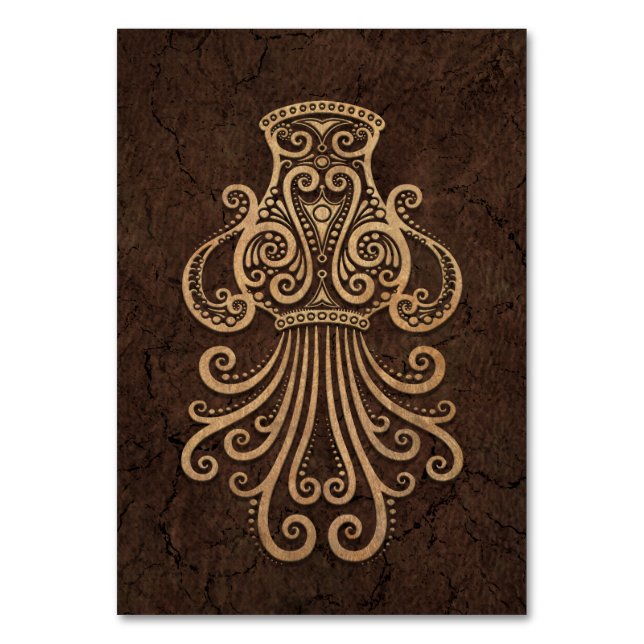 Numéro De Table Rustic Aquarius Zodiac Connexion sur l'effet de pi (Par défaut)