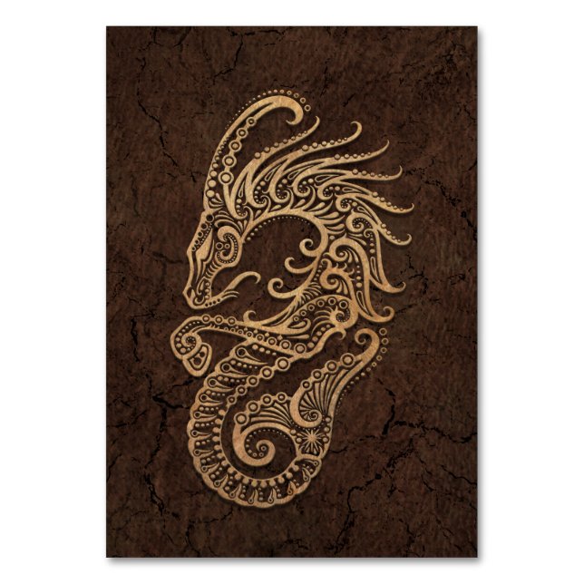 Numéro De Table Rustic Capricorn Zodiac Connexion sur effet de pie (Par défaut)