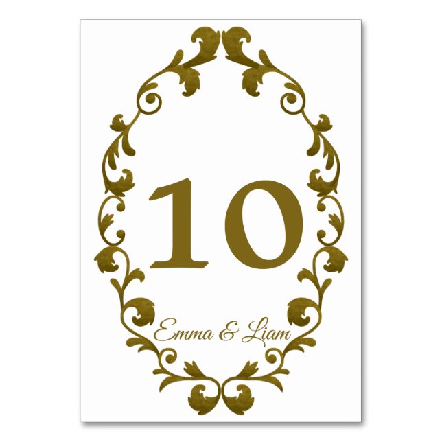 Numéro De Table Rustic Mexican Wedding Table Number Card (Par défaut)