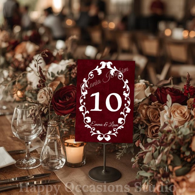 Numéro De Table Rustic Mexican Wedding Table Number Card (Créateur téléchargé)