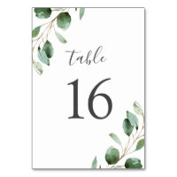 Rustique aquarelle Eucalyptus Mariage vert