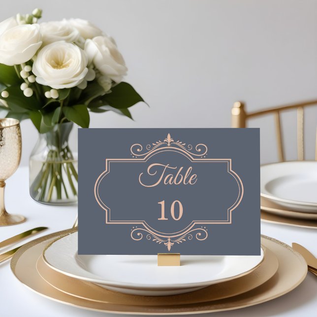 Numéro De Table Rustique Filigree, Mariage (Créateur téléchargé)