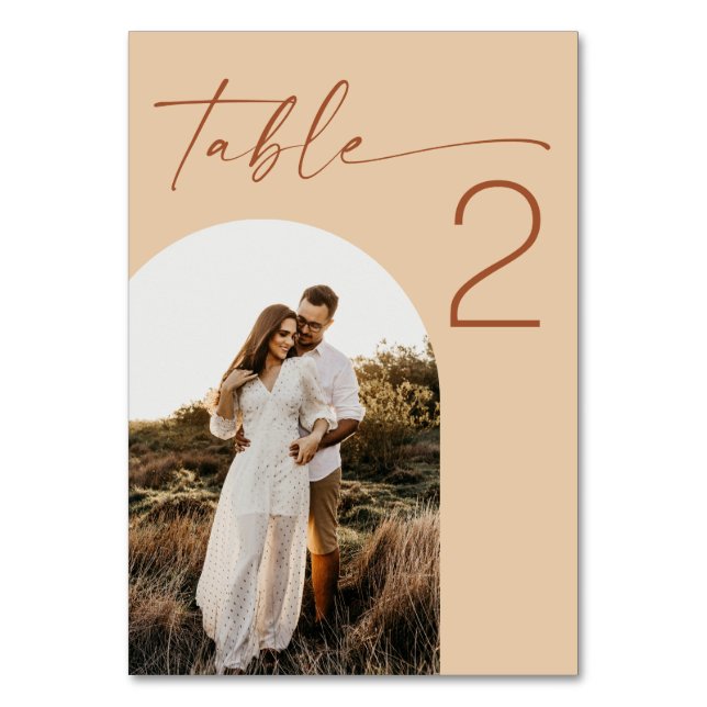 Numéro De Table Sable Chaud Pêche Moderne Mariage Photo Arc (Par défaut)