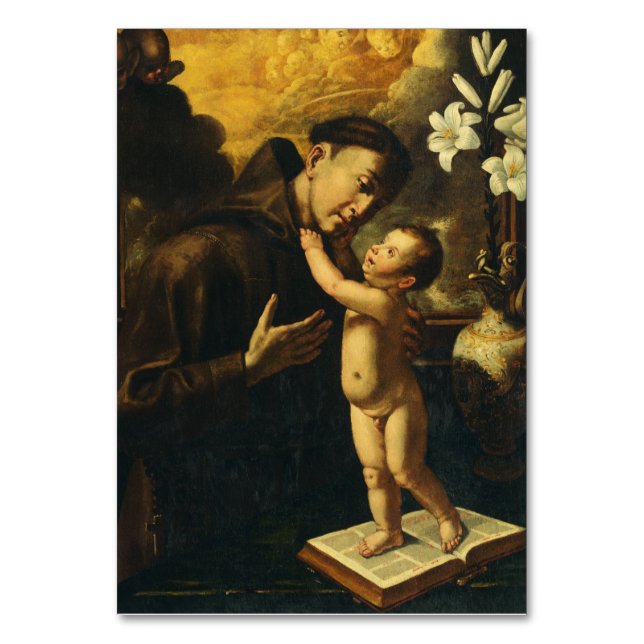 Numéro De Table Saint Antoine de Padoue avec l'Enfant Jésus (Par défaut)
