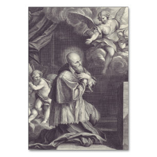 Numéro De Table Saint François de Sales Art en noir et blanc