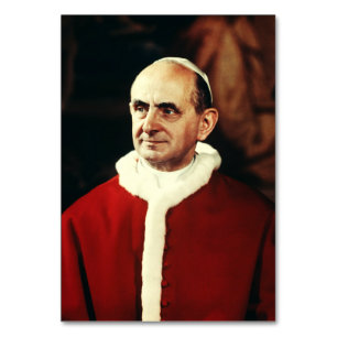 Numéro De Table Saint Pape Paul VI chef de l'Église catholique