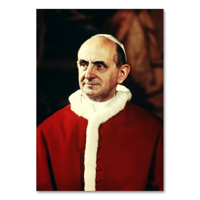 Numéro De Table Saint Pape Paul VI chef de l'Église catholique  (Par défaut)