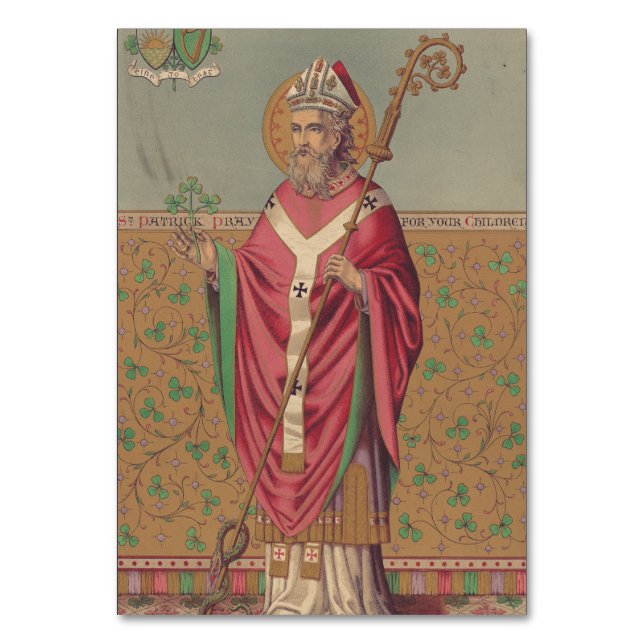 Numéro De Table Saint Patrick d'Irlande Art Sacré Celtique (Par défaut)