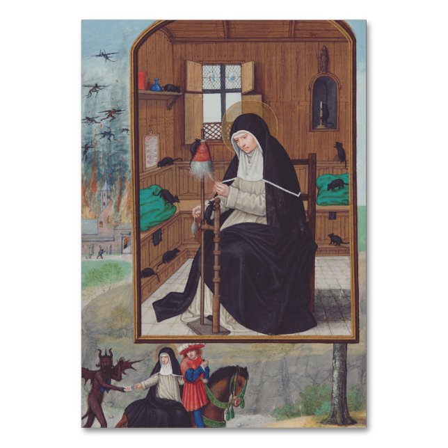 Numéro De Table Sainte Gertrude de Helfta par Simon Bening (Par défaut)