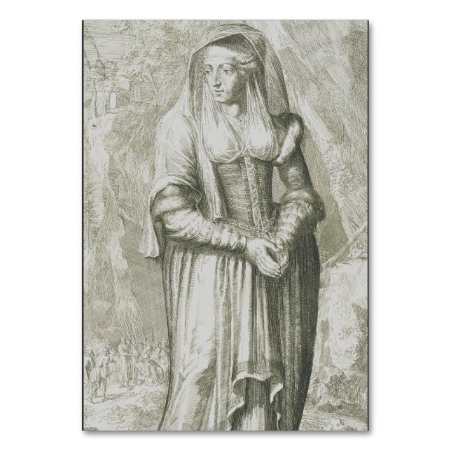 Numéro De Table Sainte Hildegarde de Bingen Art Mystique Médiéval (Par défaut)