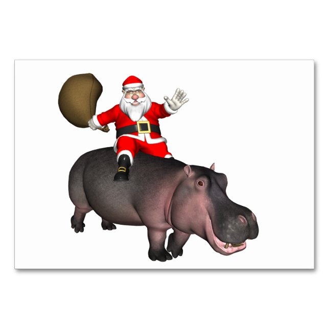 Numéro De Table Santa Riding (Devant)