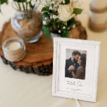 Numéro De Table Script de gestion moderne mariage photo personnali<br><div class="desc">Ajoutez de la personnalité aux numéros de table en utilisant des photos préférées pour chaque table. Customisez chaque image et pensez aux invités qui seront assis autour de la table, une entrée de conversation instantanée pour vos participants mariages. Avec un script de lettrage qui est personnalisable. Personnalisez avec les noms...</div>