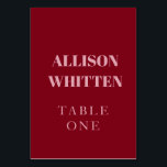 Numéro De Table Script manuscrit rose et rouge Mariage personnalis<br><div class="desc">Guidez vos invités dans le style avec ces manuscrits Script rose et rouge numéros de table de mariage personnalisés. Conçues avec une calligraphie romantique en rose tendre et rouge gras, ces élégantes cartes de table sont la touche finale parfaite pour votre décor de réception. Personnalisez avec vos noms, vos initiales...</div>