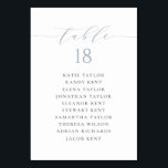 Numéro De Table Script minimaliste Dusty Blue Mariage Plan de sièg<br><div class="desc">Étendez votre événement avec nos cartes de table personnalisables avec typographie minimaliste. Conçues pour se fondre harmonieusement dans n'importe quel décor, ces cartes de table modernes offrent une touche personnelle et élégante à votre occasion spéciale. Que vous fêtiez un mariage, un anniversaire, un diplôme, un baby shower ou tout autre...</div>