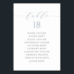 Numéro De Table Script minimaliste Dusty Blue Mariage Plan de sièg<br><div class="desc">Étendez votre événement avec nos cartes de table personnalisables avec typographie minimaliste. Conçues pour se fondre harmonieusement dans n'importe quel décor, ces cartes de table modernes offrent une touche personnelle et élégante à votre occasion spéciale. Que vous fêtiez un mariage, un anniversaire, un diplôme, un baby shower ou tout autre...</div>