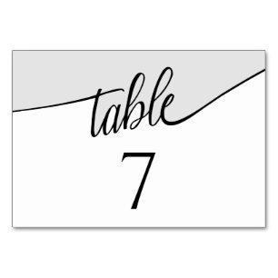 Numéro De Table Script moderne Colorblock N'importe quel nombre Ta