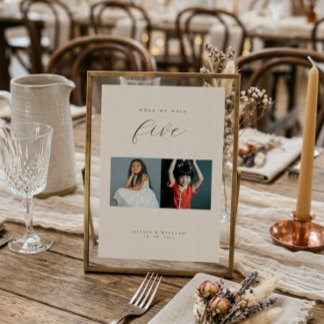 Numéro De Table Script Moderne Rustique Enfance Photos comme