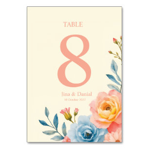 Numéro De Table Sérénade de jardin